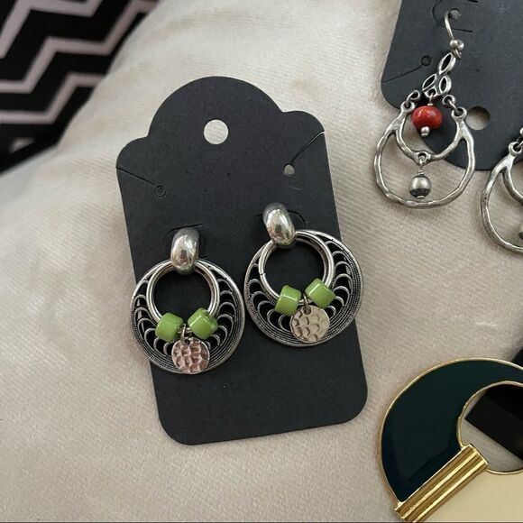 6 PC LOT DROP/CHANDELIER VINTAGE INSPIRED EARRINGS - Picture 2 of 8